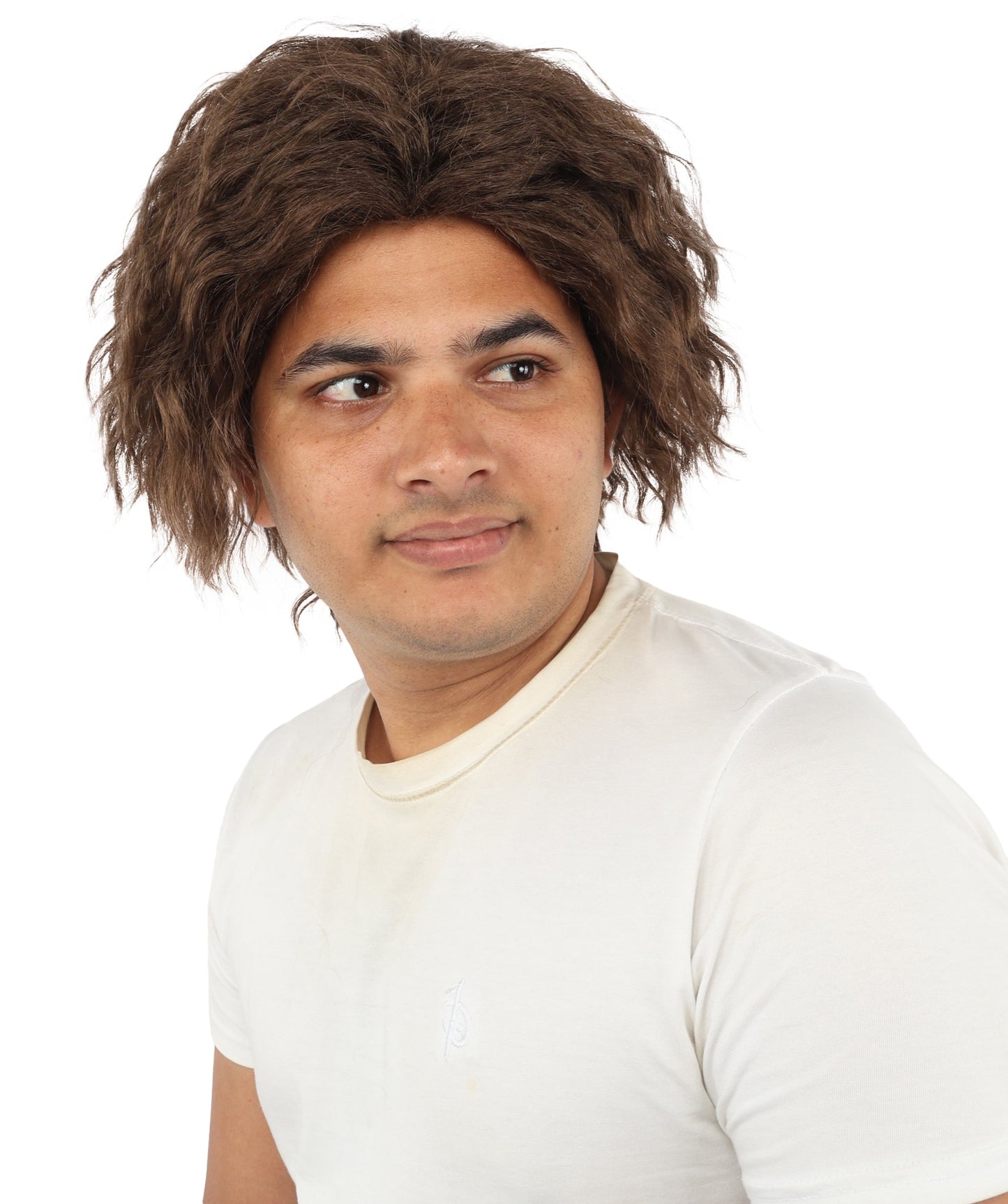 HPO Adult Men's Messy Wavy Shag Wig | Multiple Color Options | Create of synthetic fiber, relaxed tousled volume, breathable base | Party, Halloween, theater, drag, performance, costume events