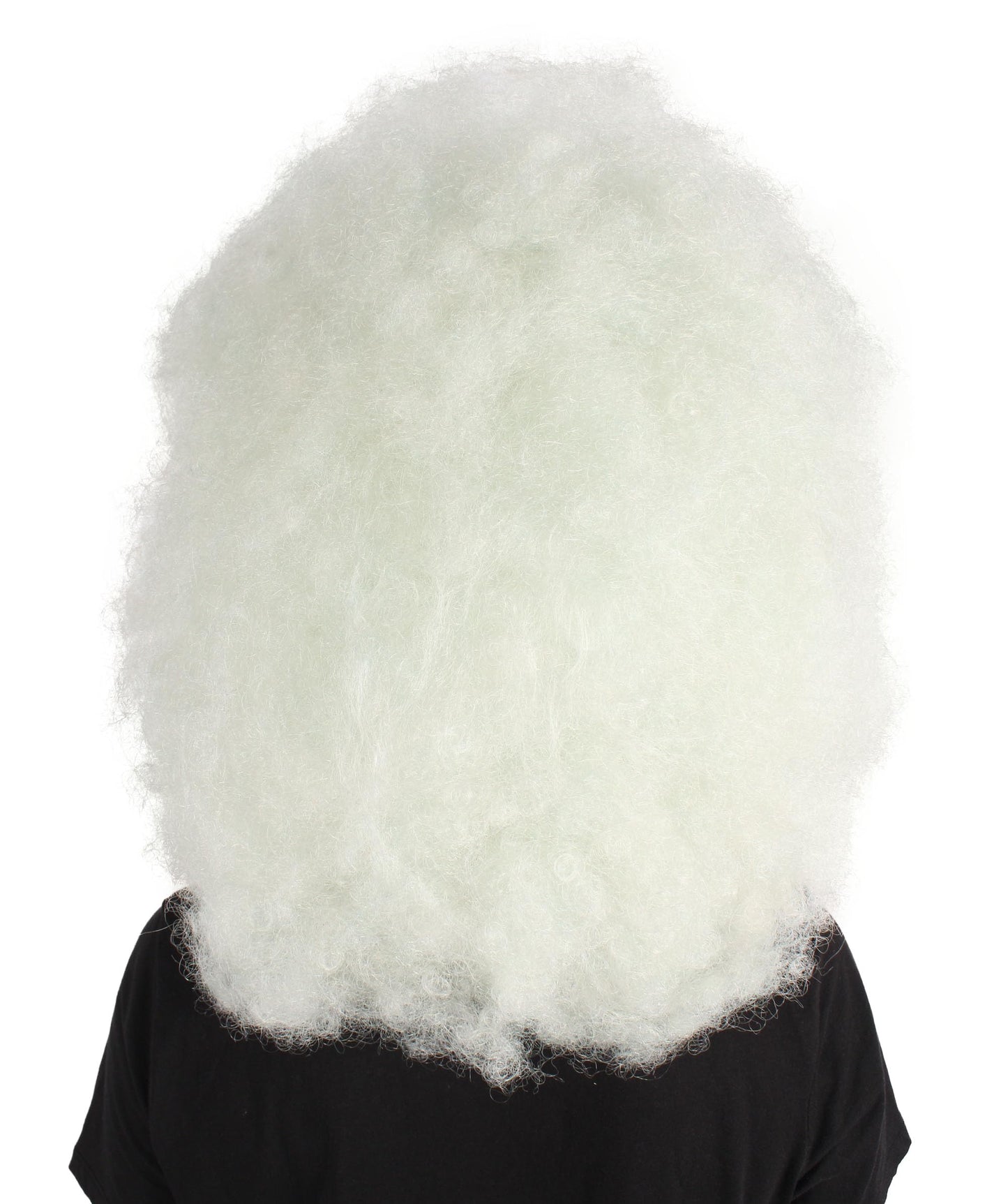  White Fluffy Short Afro Drag Queen Wig