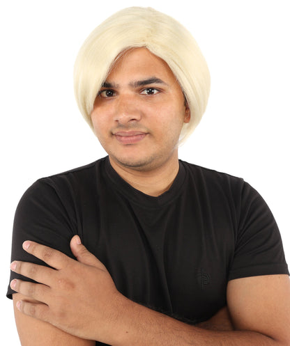 Men's Short Dramatic Texture Wig | Multiple Color Option | undercut, multi-layered messy styling | Halloween, cosplay, drag, theatrical performances, and themed parties