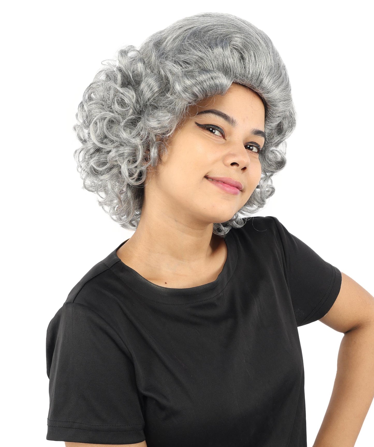 HPO Adult Women's Dame Edna Everage Wigs | Multiple Color Options | Drag Queen-Inspired Colorful Synthetic Hair for Parties, Stage Events | Breathable Capless Design