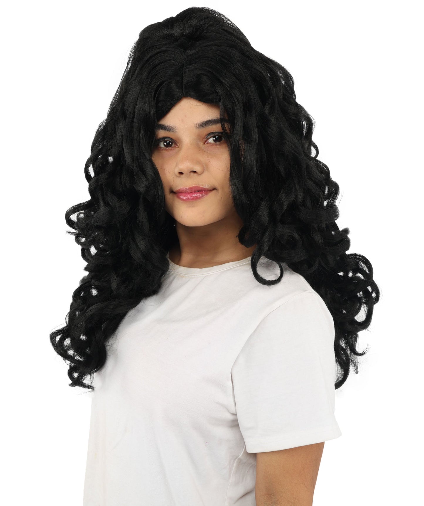 HPO Adult Long 20-Inch Curly Wig | Multiple Color Options | Ideal Cosplay, and Themed Parties | Soft, Natural-Looking, and Easy to Wear