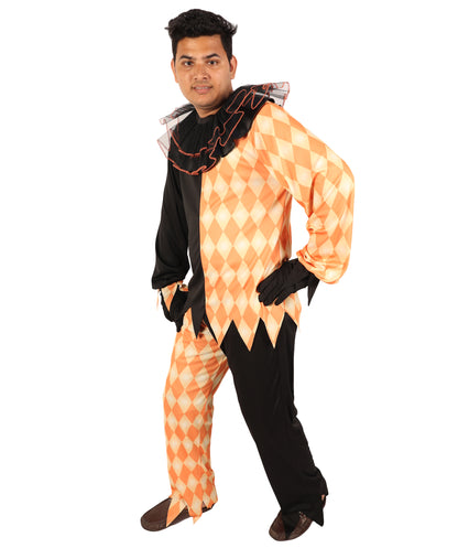 HPO Men's Vampire Count Costume | Flame-Retardant Synthetic Fiber With Capless Cap | Ideal For Theater, Halloween And Cosplay