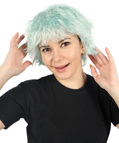 HPO  Women's Model Inspired Multiple Color Short Pixie Wig | Halloween  Wig | Flame-retardant Synthetic Fiber