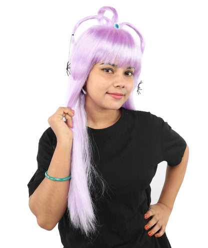 HPO Adult Women's Spider Gothic Sculpted Wig | Multiple Color Options, create of synthetic fiber, architectural spider-leg loops with blunt bangs, breathable base | Party, Halloween, theater, drag, performance, costume events