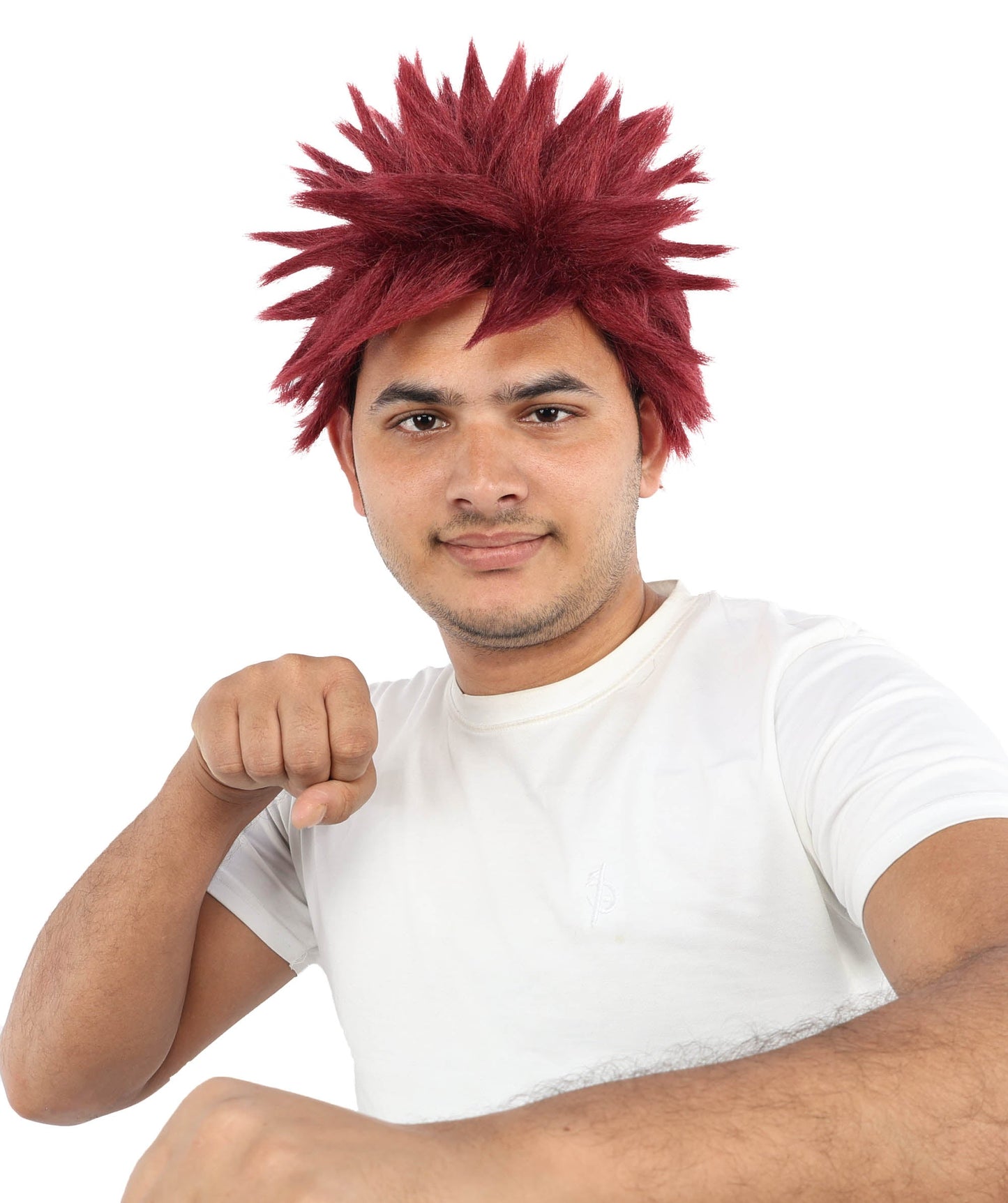 HPO Adult Men's Japanese Superhero Manga Spiky Wig |  Multi Color Options