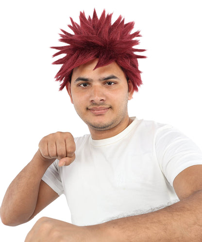 HPO Adult Men's Japanese Superhero Manga Spiky Wig |  Multi Color Options