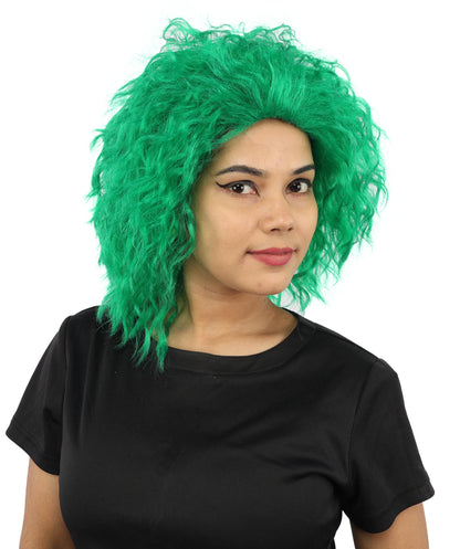HPO Adult Women’s 15-Inch Curly Wig | Multiple Color Options | Wavy Voluminous Style | Idal for Costume, Cosplay, and Themed Events