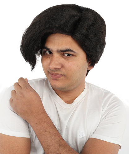 Black Side Swept Wig