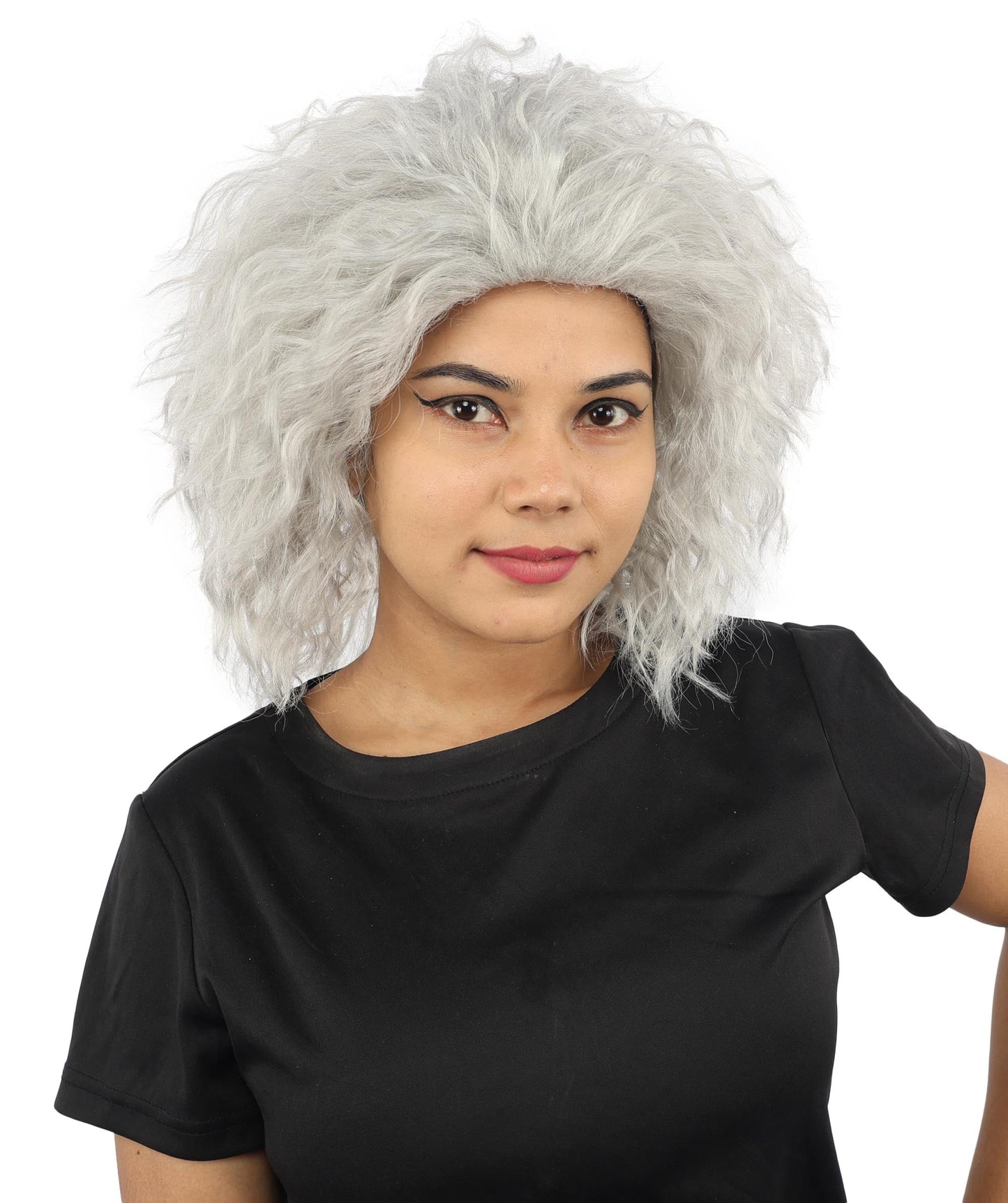 HPO Adult Women’s 15-Inch Curly Wig | Multiple Color Options | Wavy Voluminous Style | Idal for Costume, Cosplay, and Themed Events