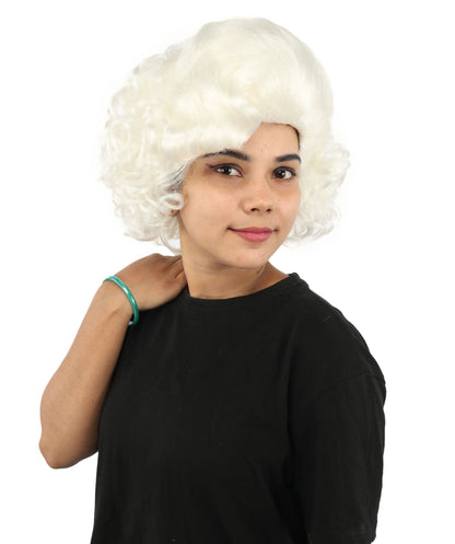 HPO Adult Women's Dame Edna Everage Wigs | Multiple Color Options | Drag Queen-Inspired Colorful Synthetic Hair for Parties, Stage Events | Breathable Capless Design