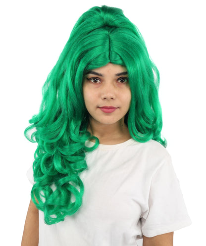 HPO Adult Long 20-Inch Curly Wig | Multiple Color Options | Ideal Cosplay, and Themed Parties | Soft, Natural-Looking, and Easy to Wear