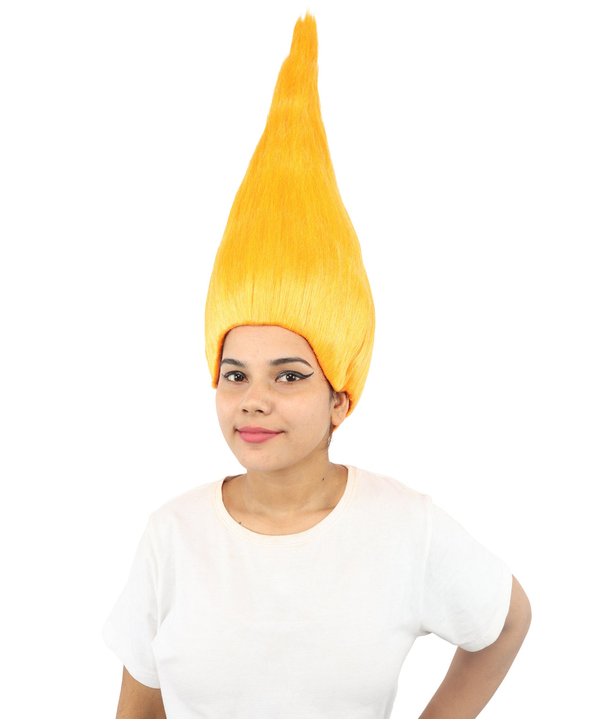 HPO Adult & Teen Women's Tall Cone Wig | Multicolor Options, create of synthetic fiber, extremely tall smooth pointed texture, breathable base | Party, Halloween, theater, drag, performance, costume events