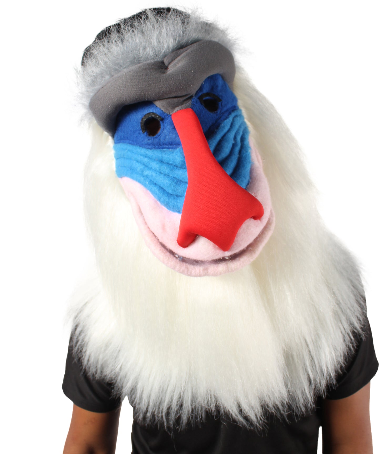 HPO Unisex Large Old Mandrill Monkey Mask | Best for Halloween | Flame-retardant Synthetic Fiber