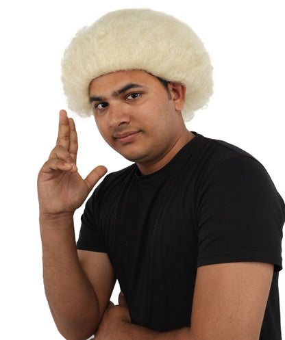 HPO Men's Wild Rocker Wig | Multicolor Options | Voluminous Frizzy Heavy Metal Hair, Two Tone Gradient & Breathable Cap | Halloween, Rock Troll Roleplay, 80s Costume, Theater & Concert Events