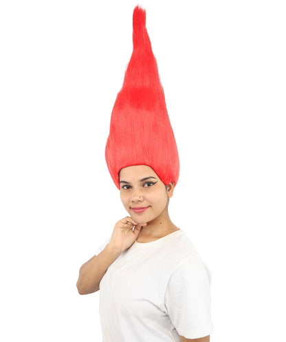 HPO Adult & Teen Women's Tall Cone Wig | Multicolor Options, create of synthetic fiber, extremely tall smooth pointed texture, breathable base | Party, Halloween, theater, drag, performance, costume events