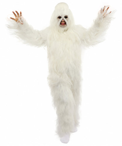 HPO Teen Extreme Hairy Person Costume Bundle & Mask Set - Full-Body Hair Suit Extra-Long Costume Wig for Halloween, Cosplay & Parties - Multiple Color Options