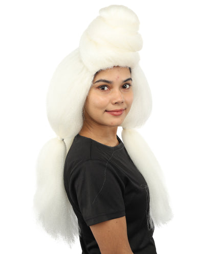 HPO Women’s High Volume Extra Long Yarn Twisted Bun Wig – Multiple Color Options | Bubble Ponytails Hairpiece with Capless Cap | Statement Headpiece for Halloween, Cosplay, Theater and Drag Looks