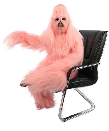 HPO Teen Extreme Hairy Person Costume Bundle & Mask Set - Full-Body Hair Suit Extra-Long Costume Wig for Halloween, Cosplay & Parties - Multiple Color Options