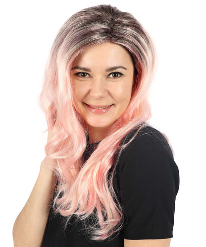 HPO  Women's Classic 90's Popstar Multiple Wig – Layered, Flirty Hairpiece with Pigtails, Perfect for Channeling a Retro Pop Icon Look, Premium Breathable Capless Cap
