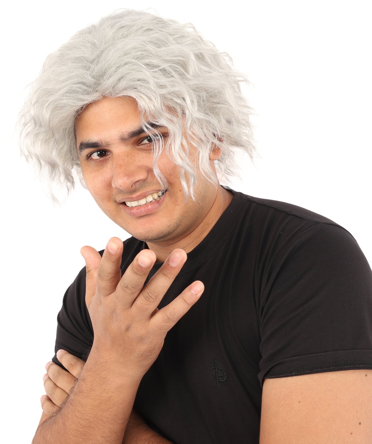 HPO Adult Men's Messy Wavy Shag Wig | Multiple Color Options | Create of synthetic fiber, relaxed tousled volume, breathable base | Party, Halloween, theater, drag, performance, costume events