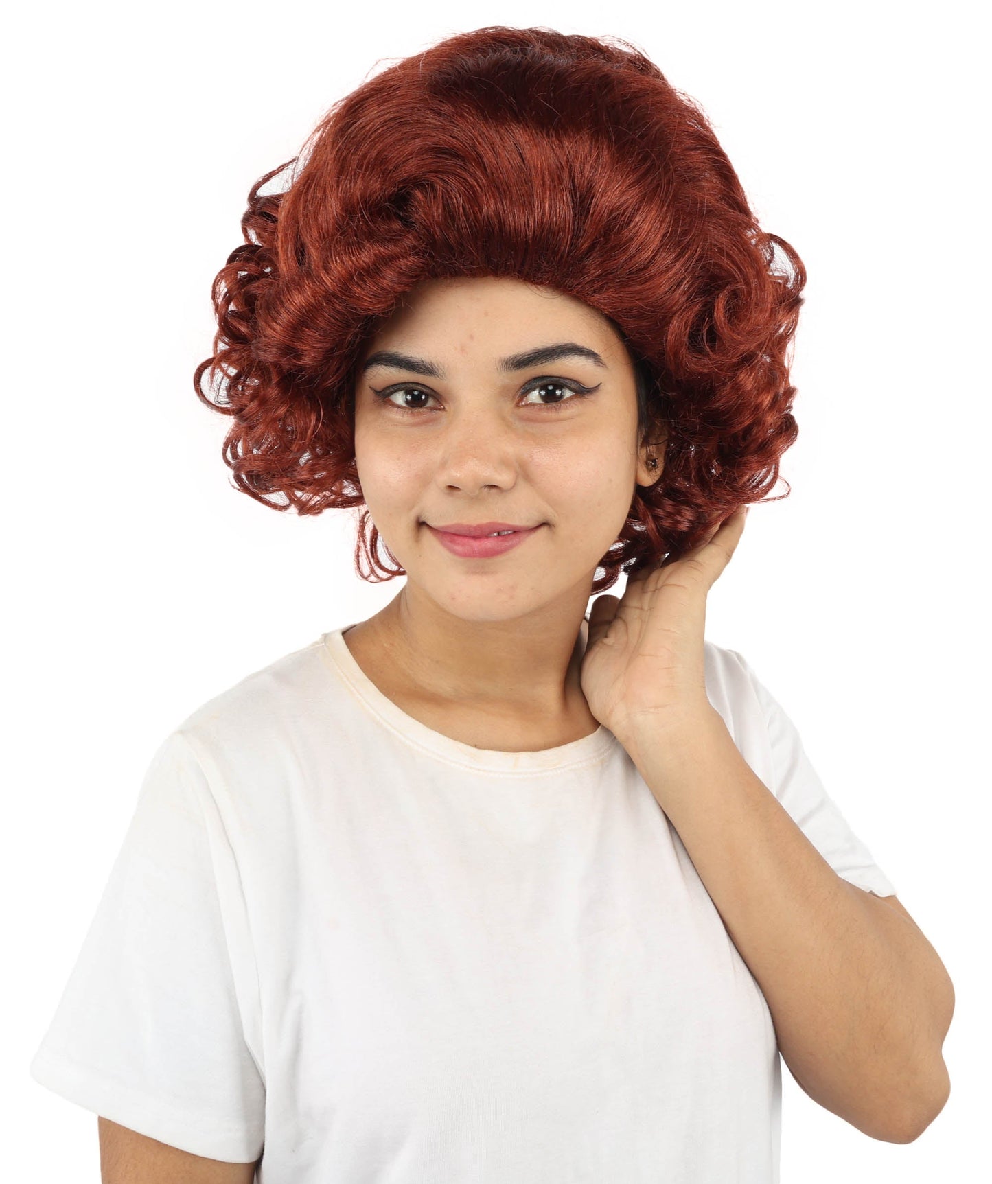 HPO Adult Women's Dame Edna Everage Wigs | Multiple Color Options | Drag Queen-Inspired Colorful Synthetic Hair for Parties, Stage Events | Breathable Capless Design