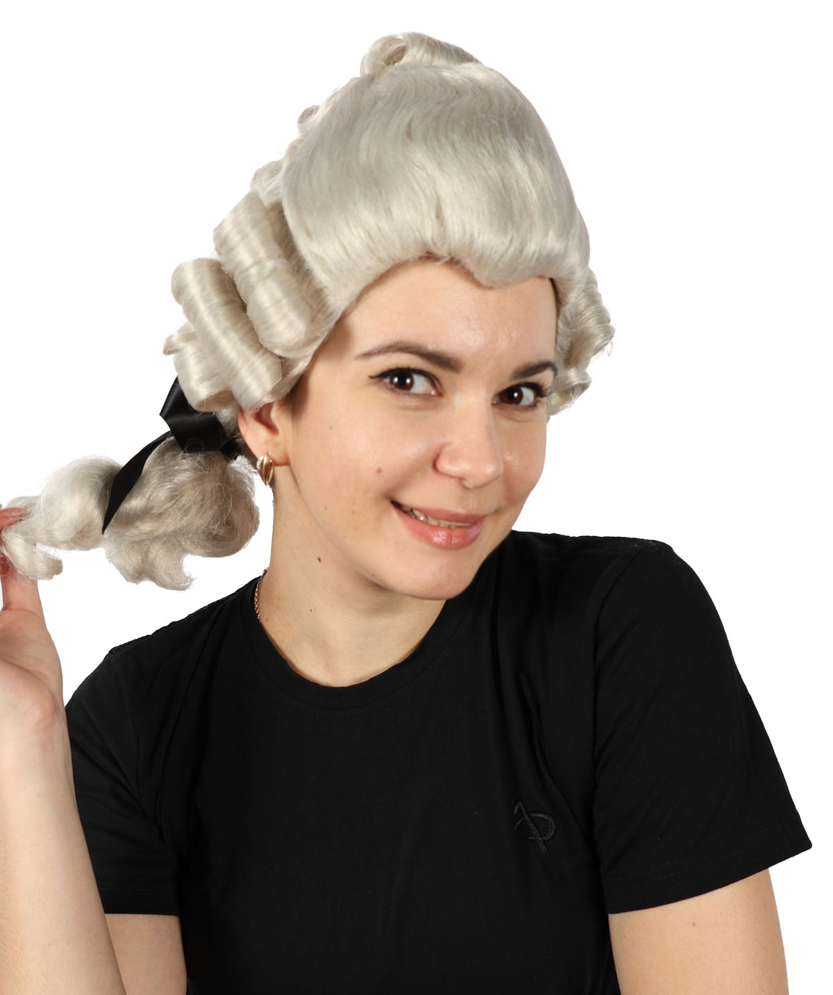 HPO Women Heian Mystara Curly White and Blonde Wig| For Party and Halloween | Flame-retardant Synthetic Fiber | Breathable Capless Cap |