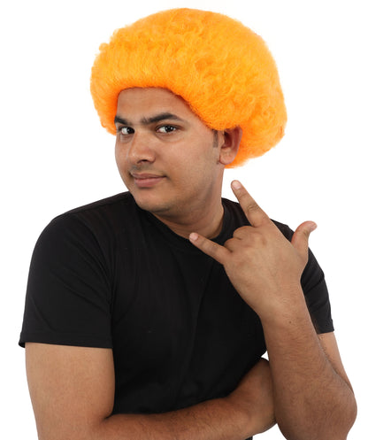 HPO Men's Wild Rocker Wig | Multicolor Options | Voluminous Frizzy Heavy Metal Hair, Two Tone Gradient & Breathable Cap | Halloween, Rock Troll Roleplay, 80s Costume, Theater & Concert Events