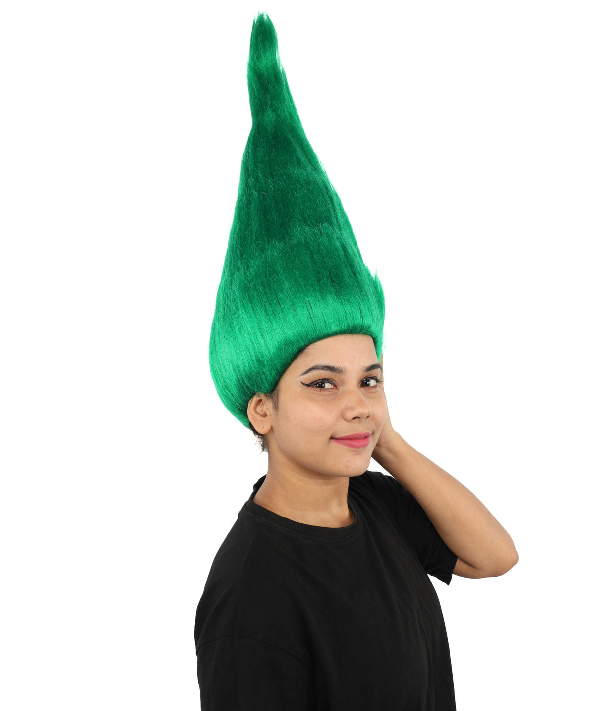 HPO Adult & Teen Women's Tall Cone Wig | Multicolor Options, create of synthetic fiber, extremely tall smooth pointed texture, breathable base | Party, Halloween, theater, drag, performance, costume events