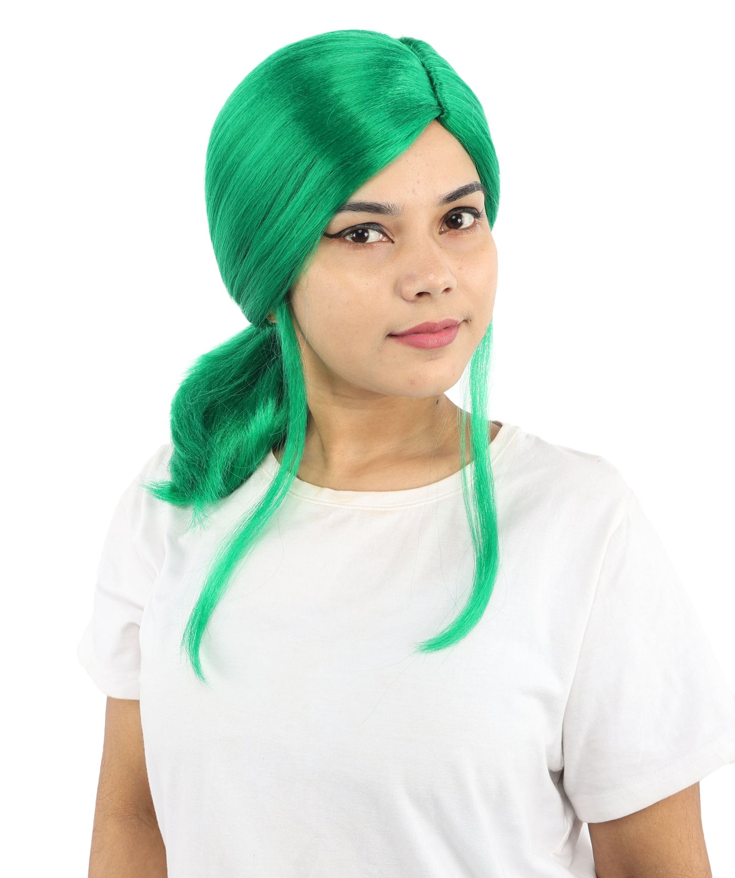 HPO Women’s Margo Gru-Inspired Long-Length Brown Wig | 17 Inch Hairpiece Halloween, Cosplay, and Themed Parties | Natural-Looking Synthetic hair with Capless Cap