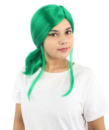 HPO Women’s Margo Gru-Inspired Long-Length Brown Wig | 17 Inch Hairpiece Halloween, Cosplay, and Themed Parties | Natural-Looking Synthetic hair with Capless Cap