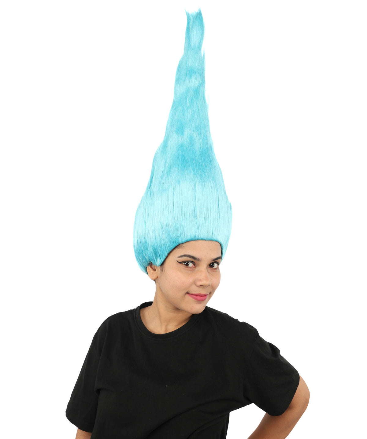 HPO Adult & Teen Women's Tall Cone Wig | Multicolor Options, create of synthetic fiber, extremely tall smooth pointed texture, breathable base | Party, Halloween, theater, drag, performance, costume events