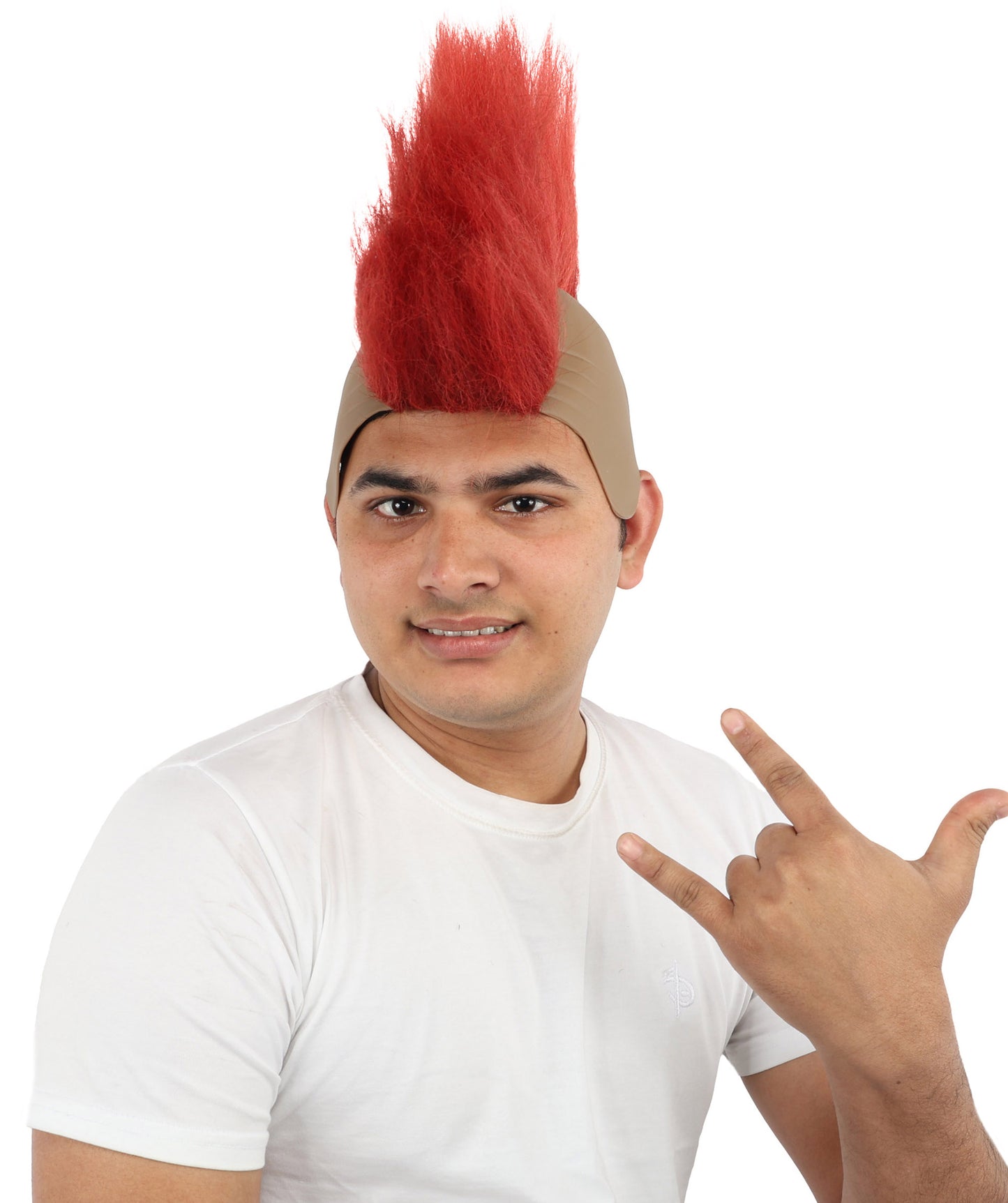 HPO Men’s Red Spiky Wig | Cosplay, and Themed Events | Bold, High-Volume Style for Character Transformation