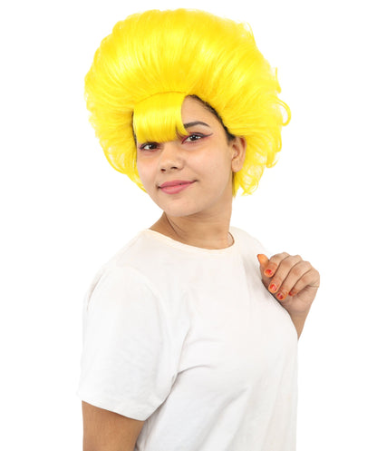 Women's Voluminous Retro Wig | Multiple Color Options, create of synthetic fiber, teased curly volume, breathable capless cap | Party, Halloween, theater, drag, performance, costume events