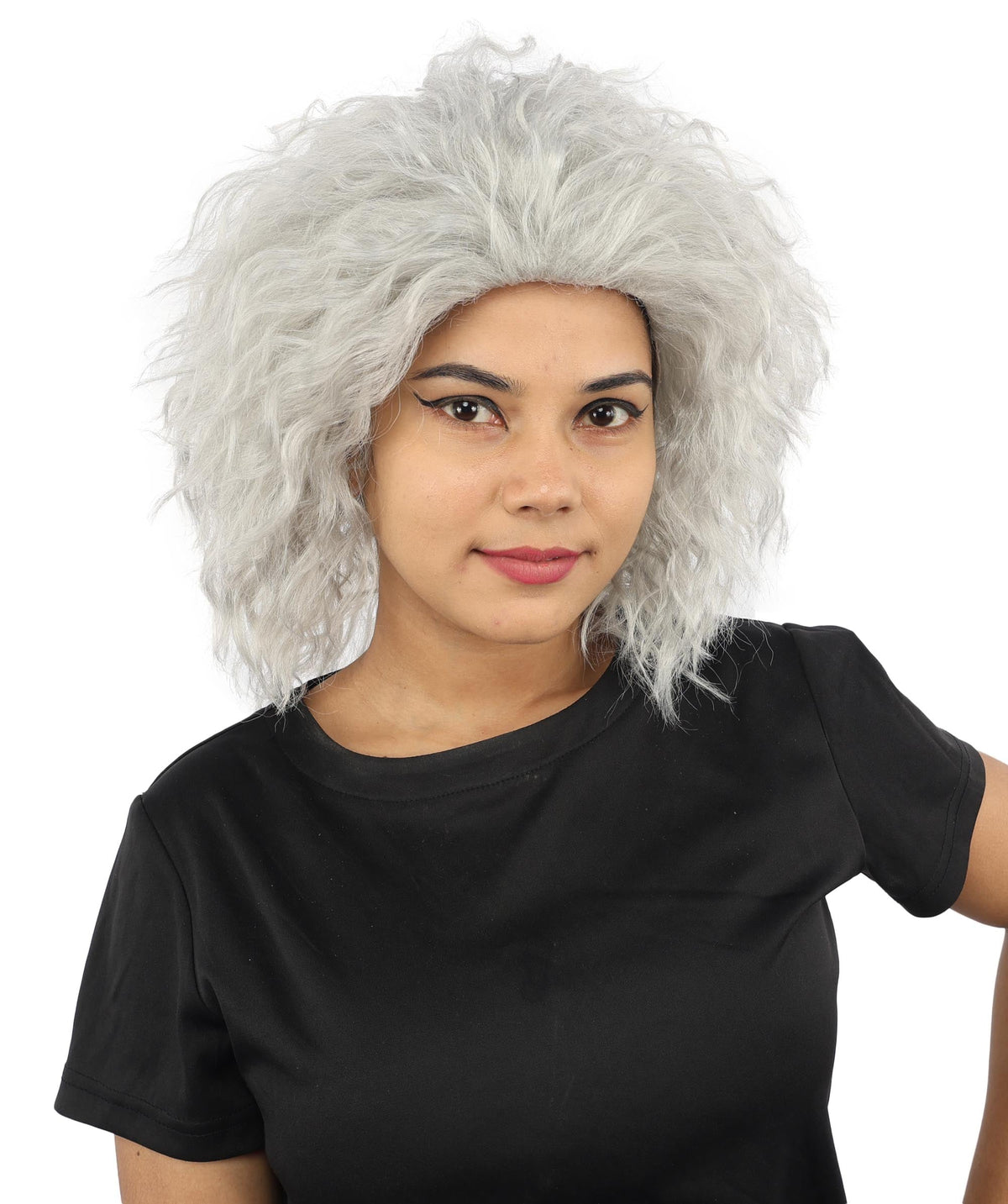 HPO Adult & Teen Women’s 15-Inch Curly Wig | Multiple Color Options | Wavy Voluminous Style | Idal for Costume, Cosplay, and Themed Events