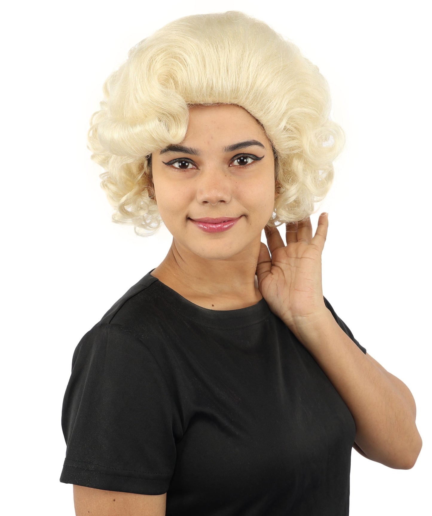 HPO Adult Women's Dame Edna Everage Wigs | Multiple Color Options | Drag Queen-Inspired Colorful Synthetic Hair for Parties, Stage Events | Breathable Capless Design