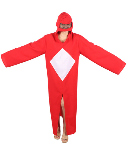 HPO Women's American Superhero Red Robe Costume | Suitable for Halloween | Flame-retardant Synthetic Fabric