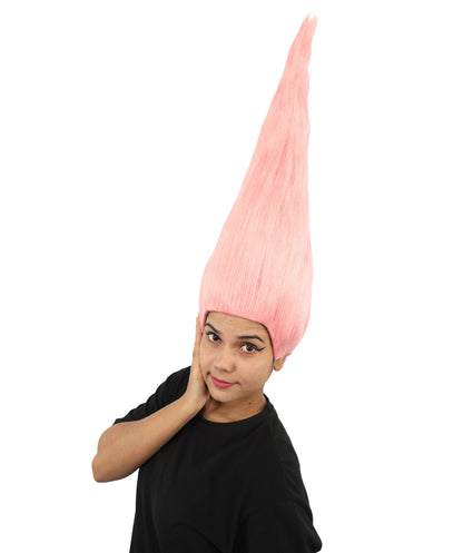HPO Adult & Teen Women's Tall Cone Wig | Multicolor Options, create of synthetic fiber, extremely tall smooth pointed texture, breathable base | Party, Halloween, theater, drag, performance, costume events