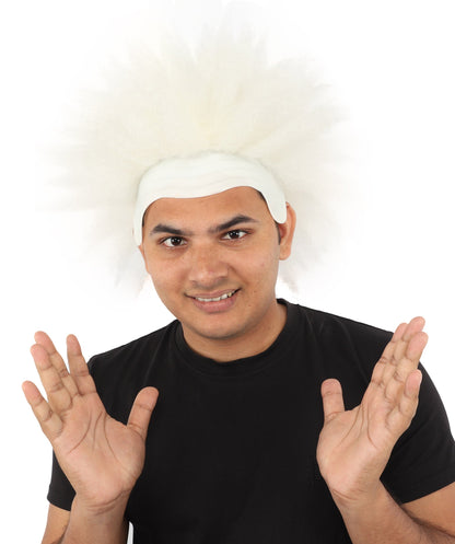 Men's Spiky Clown Theatrical Wig | Multicolor Options | Create of synthetic fiber, massive spiky volume, integrated forehead piece | Party, Halloween, theater, drag, performance, costume events