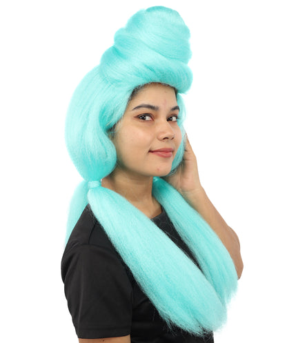 HPO Women’s High Volume Extra Long Yarn Twisted Bun Wig – Multiple Color Options | Bubble Ponytails Hairpiece with Capless Cap | Statement Headpiece for Halloween, Cosplay, Theater and Drag Looks