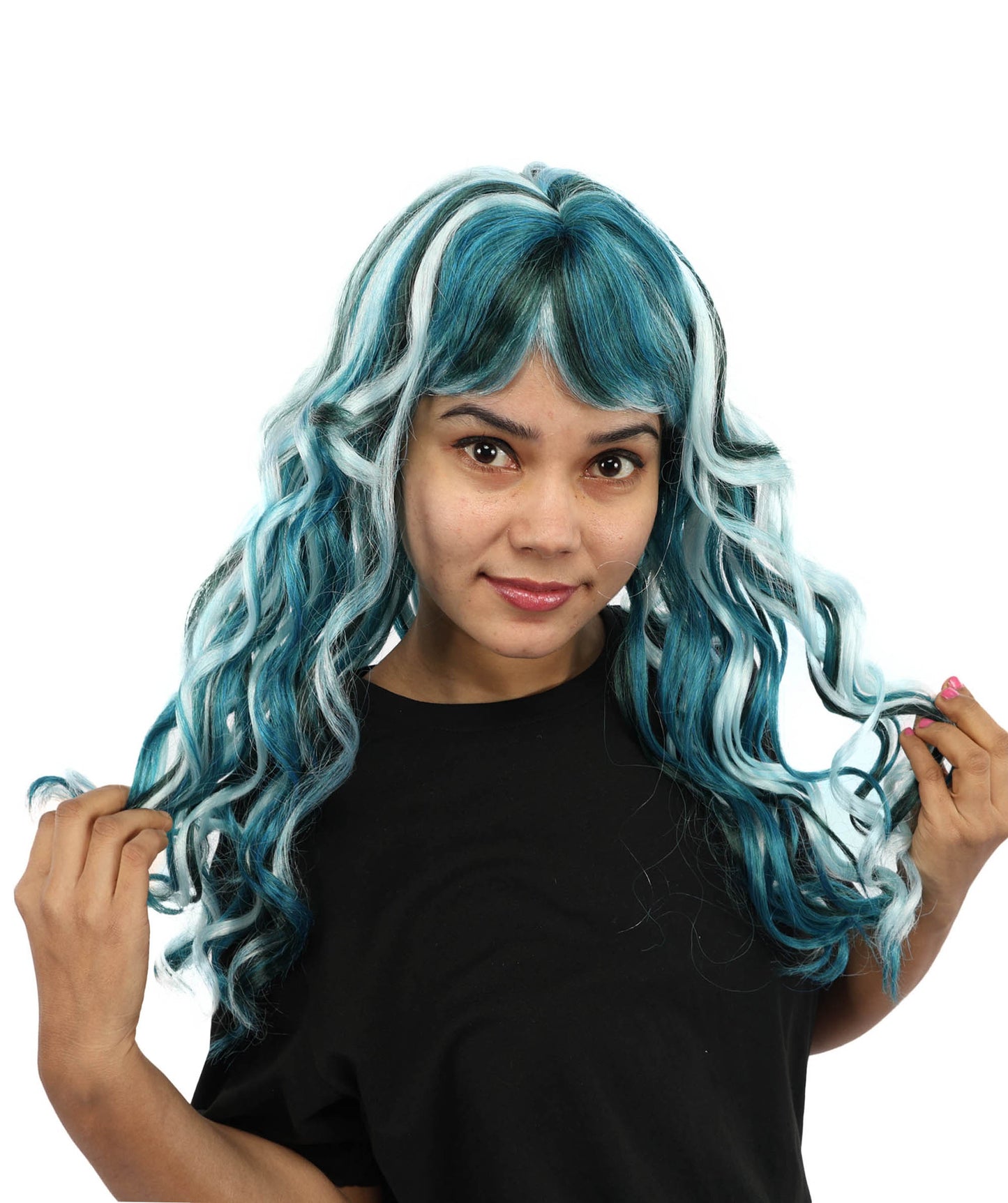 HPO Adult Women's Mullet Wig – Wavy Hair with Short Front and Long Back | Ideal for Cosplay, Themed Parties & Bold Character Looks