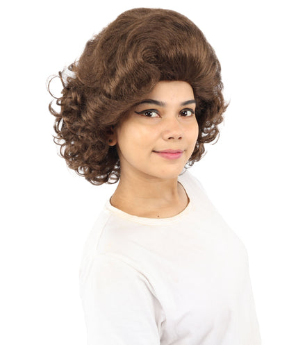 HPO Adult Women's Dame Edna Everage Wigs | Multiple Color Options | Drag Queen-Inspired Colorful Synthetic Hair for Parties, Stage Events | Breathable Capless Design