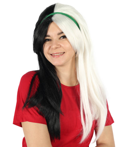 Fancy Monster Womens Wig  | Neon Sky Multicolor Halloween Wig | Premium Breathable Capless Cap