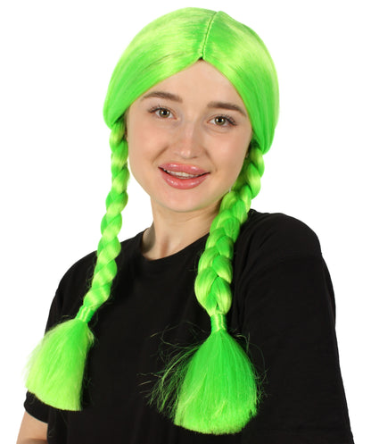 HPO Women's  Braided Gothic Wig | Multiple Color Collections TV Movie Wigs | Premium Breathable Capless Cap