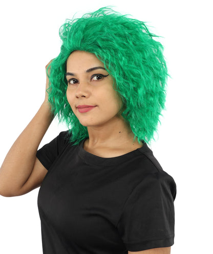 HPO Adult Women’s 15-Inch Curly Wig | Multiple Color Options | Wavy Voluminous Style | Idal for Costume, Cosplay, and Themed Events