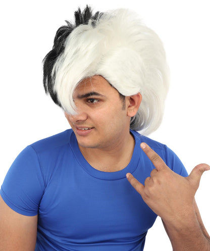 Adult Men’s  Animated Goofy Dog Movie Mohawk Wig | Multicolor Options | Perfect for Halloween | Flame-retardant Synthetic Fiber