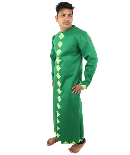 HPO Men’s Pixel Block Performer Green Costume | Block-Inspired Outfit | Cosplay, Halloween, Stage & Themed Party Fun Costume