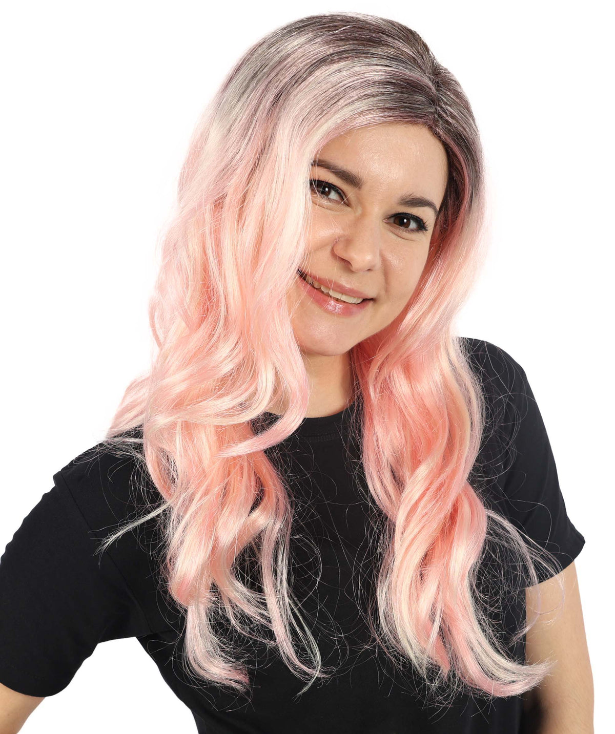 HPO  Women's Classic 90's Popstar Multiple Wig – Layered, Flirty Hairpiece with Pigtails, Perfect for Channeling a Retro Pop Icon Look, Premium Breathable Capless Cap