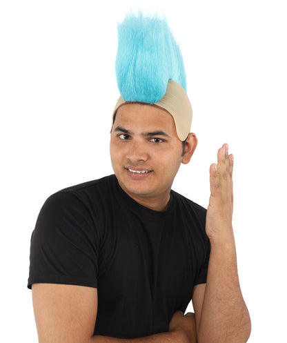 HPO Adult Men’s Spiky Wig | Multicolor Options | Cosplay, and Themed Events | Bold, High-Volume Style for Character Transformation
