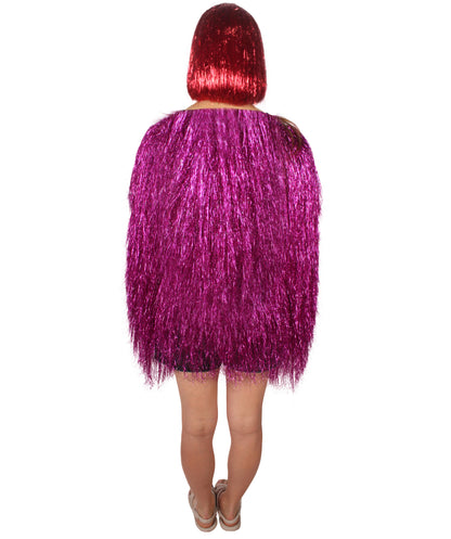 HPO Women's Party Tinsel Costume Set | Multiple Color Options | Suitable for Halloween |  Tinsel Material