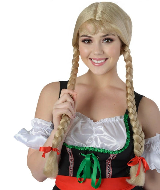 Blonde Pigtail Braids Wig